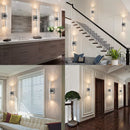 Axyaa Nordic Bubble Crystal Wall Sconce, Indoor Lighting for Bathroom, Bedroom & Living Room Decor