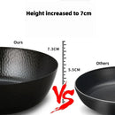 Axyaa 28cm Iron Frying Wok Pan, Handmade Cast, Gas Stove Kitchen Cookware