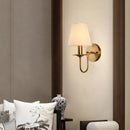 Axyaa Fabric E14 Wall Lamp: Modern European Style for Bedroom, Living Room, Study, Office