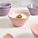 Axyaa Bamboo Hat Bowl Set - High-Temperature Resistant Creative Ceramic Rice Bowls