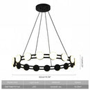 Axyaa Modern Minimalist Round Pendant Light for Dining Living Bedroom