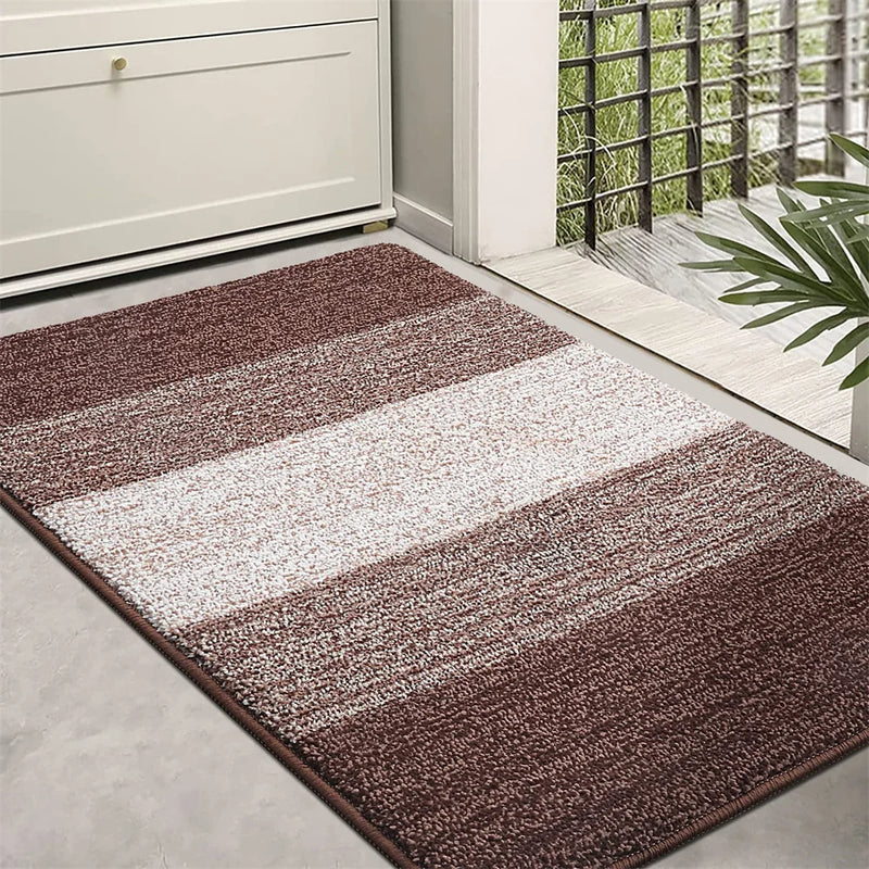 Axyaa Low-Profile Indoor Entry Doormat 80x120 - Non-Slip Absorbent Washable Rug