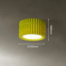 Axyaa Resin Tube Lamp - European Cream Style LED Ceiling Light for Home Decor