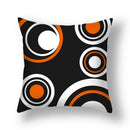 Axyaa Red Geometric Pillowcase Abstract Pachwork Cushion Cover Square Home Decor