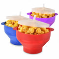 Axyaa Silicone Popcorn Bucket with Lid - High Quality Kitchen Tool