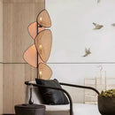Axyaa Wabi Sabi Rattan Floor Lamp Handmade Designer LED Standing Light