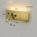 Axyaa Adjustable Angle Warm Light Wall Lamp with Wireless Charging