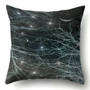 Axyaa Galaxy Print Pillowcase - Decorative Polyester Cushion Cover for Home Sofa