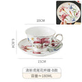 Axyaa Iris Ceramic Coffee Mug - 200ml Flower Tea Cup