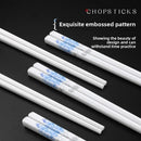 Axyaa Ceramic Chopsticks: Antibacterial, Anti-mould, Anti-slip, High Temp Resistant - High-grade Tableware