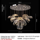 Axyaa Luxury LED Crystal Chandelier for Home and Commercial Spaces.