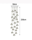 Axyaa Modern Staircase Chandeliers LED Pendant Lights for Living Room