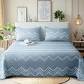 Axyaa Farmhouse Chic Cotton Coverlet Set - Summer Bedding for Queen/King