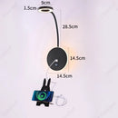 Axyaa LED Adjustable Angle Wall Lamp USB Charging Dimmable Reading Light