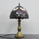 Axyaa American Tulip Tiffany Style Table Lamp - Stained Glass Art Night Light