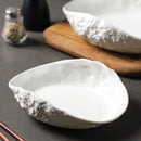 Axyaa Rock Pattern Shell High-End Ceramics Plate Set for Elegant Dining
