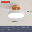 Axyaa Nordic Ceiling Lamps Wood Round for Indoor Lighting in Multiple Rooms