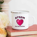 Axyaa Atsem Top Mug | Enamel Coffee Cup School Gifts