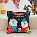 Axyaa Dutch Velvet Christmas Pillowcase Cojines Santa Claus Elk Sofa Cushion Cover