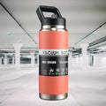 Axyaa Stainless Steel Thermal Bottle Vacuum Flask Tumbler with Straw - Ideal for Outdoor Activities