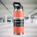 Axyaa Stainless Steel Thermal Bottle Vacuum Flask Tumbler with Straw - Ideal for Outdoor Activities