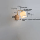 Axyaa Gold Brass Glass LED Wall Sconce Pull Chain Switch Wandleuchte