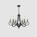 Axyaa Vintage Metal Candle Chandelier for Kitchen Island, Dining Room, Bedroom