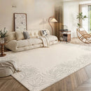 Axyaa Plush Cream Style Bedroom Rug for Cozy Living Room Decor & Soft Bedside Touch