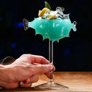 Axya Porcupine Fish Goblet: Unique Glass Cup for Bar, Party, Gift