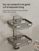 Axyaa Aluminum Soap Dish Storage Rack for Bathroom Essentials