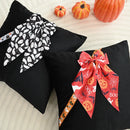 Axyaa Day of The Dead Lace Pillow Cover - Halloween Decor Pillowcase
