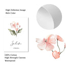 Botanical Leaves Islamic Quote Canvas Painting Pink Flower Wall Art by Axyaa