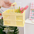Axyaa Desktop Cartoon Storage Basket Organizer - Kawaii & Portable Solution