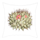 Axyaa Pink & White Flower Pattern Pillow Cover 45*45cm