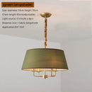 Nordic Retro Fabric Chandelier for Living Room by Axyaa