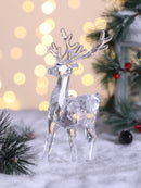 Axyaa Deer Ornament: Acrylic Figurine Sculpture for Christmas Decor
