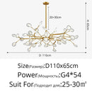 Nordic Firefly Pendant Light by Axyaa: Luxury Living Room Art Lamp, Creative Design Chandelier