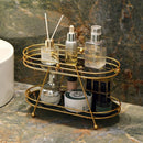 Axyaa Gold Vanity Organizer for Bathroom Coutertop and Makeup Storage