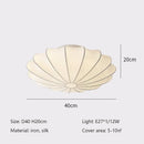 Axyaa Nordic Silk E27 LED Ceiling Light Cloud Chandelier Indoor Lamparas