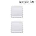 Axyaa Dessert Plates Set - Reusable PP Material for Hotel, Restaurant, Party