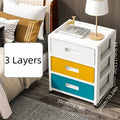 Axyaa Colorful 3-6 Tier Storage Cabinet for Living/Bedroom/Study - Space-Saving Heavy-Duty Organizer