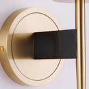 Axyaa Retro Brass Wall Light With Clear Glass Shade for Living Room Bedroom Dining Room