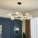 Axyaa Nordic Sky Chandelier: Modern LED Gold Magic Bean Bubble Lamp