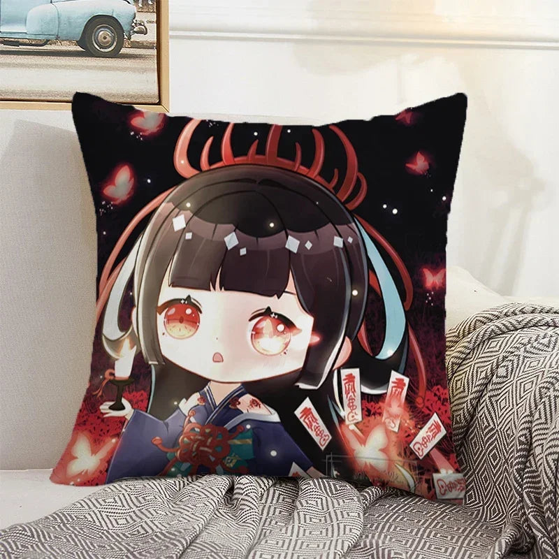Axyaa 45x45cm Onmyoji Cushion Cover for Stylish Home Decor