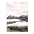 Violet Dream Lake Bridge Bloom Canvas Wall Art by Axyaa