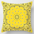 Axyaa Geometric Ginkgo Leaf Print Pillow Cover for Stylish Home & Office Decor