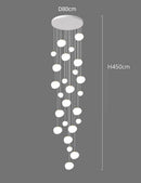 Axyaa LED Ring Pendant Light Chandeliers for Living Room Dining Room Indoor Lighting