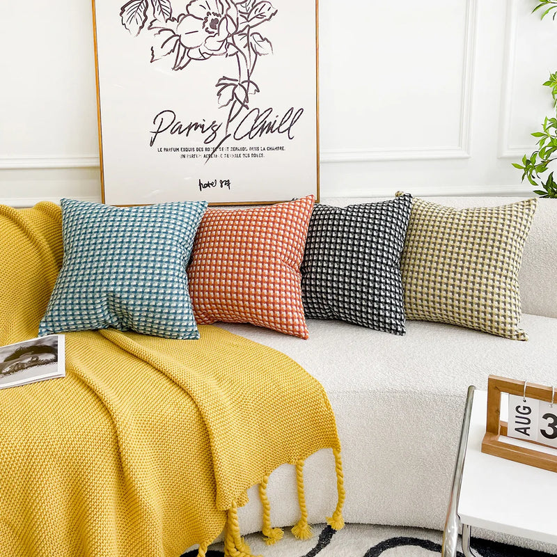 Soft Nordic Throw Pillowcase 45x45cm for Couch Sofa Bed Chair Living Room