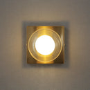 Axyaa Glass Ball LED Wall Sconce for Bedroom Living Room Corridor Lighting