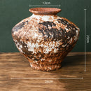 Axyaa Retro Chinese-style Porcelain Flower Vase Set - Earthenware & Kiln-transformed Accessories